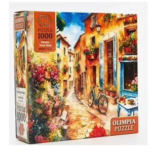 PUZZLE OLİMPİA FLOWERY STONE ROAD 1000 PRÇ 15004 *12