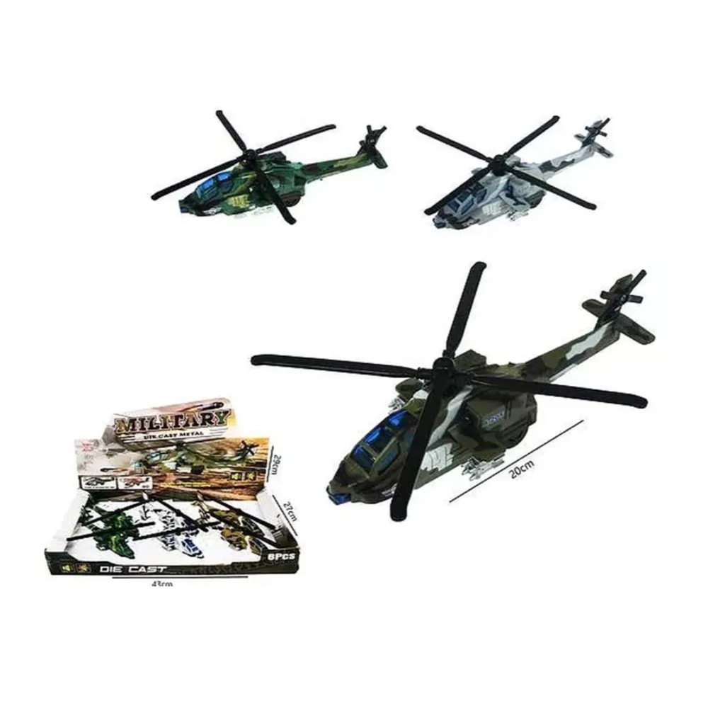 ÇEKBIRAK HELİKOPTER IŞIKLI SESLİ 6 PKT XG879-205 *108