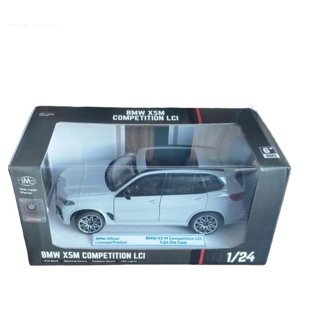 KUTULU 1:24 MODEL BMW X5M IŞIKLI SESLİ H2741 *24