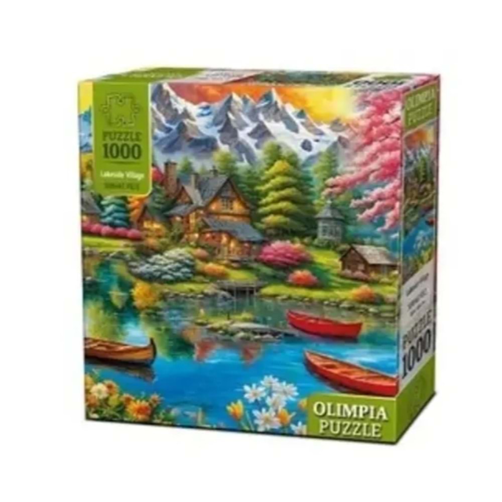 PUZZLE OLİMPIA LAKASİDE VİLLAGE 1000 PRÇ 15010 *12