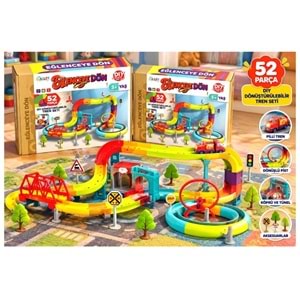 SEHER EĞLENCELİ DÖNDOLAŞ PİLLİ TREN 52PARÇA SH59317 *24