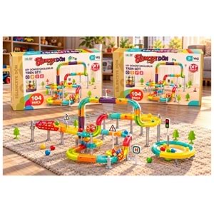 SEHER TREN DÖNDOLAŞ PİLLİ IŞIKLI SESLİ 104 PRÇ SH59319 *16